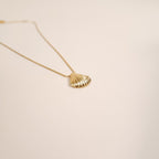 Coquille Mermaid Gold Shell Pendant Necklace for the Beach | Venus Loves Neptune