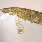 Coquille Mermaid Gold Shell Pendant Necklace for the Beach | Venus Loves Neptune