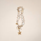 Estrella Chunky Shell Starfish Pendant Necklace with Gold and Pearl Charms | Venus Loves Neptune