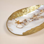 Estrella Chunky Shell Starfish Pendant Necklace with Gold and Pearl Charms | Venus Loves Neptune