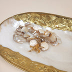 Estrella Chunky Shell Starfish Pendant Necklace with Gold and Pearl Charms | Venus Loves Neptune