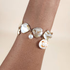 Estrella Mermaid Shell Starfish Charm Bracelet with Gold Chain | Venus Loves Neptune