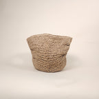 Luna Light Brown Slouchy Woven Straw Crescent Handbag for the Beach | Venus Loves Neptune