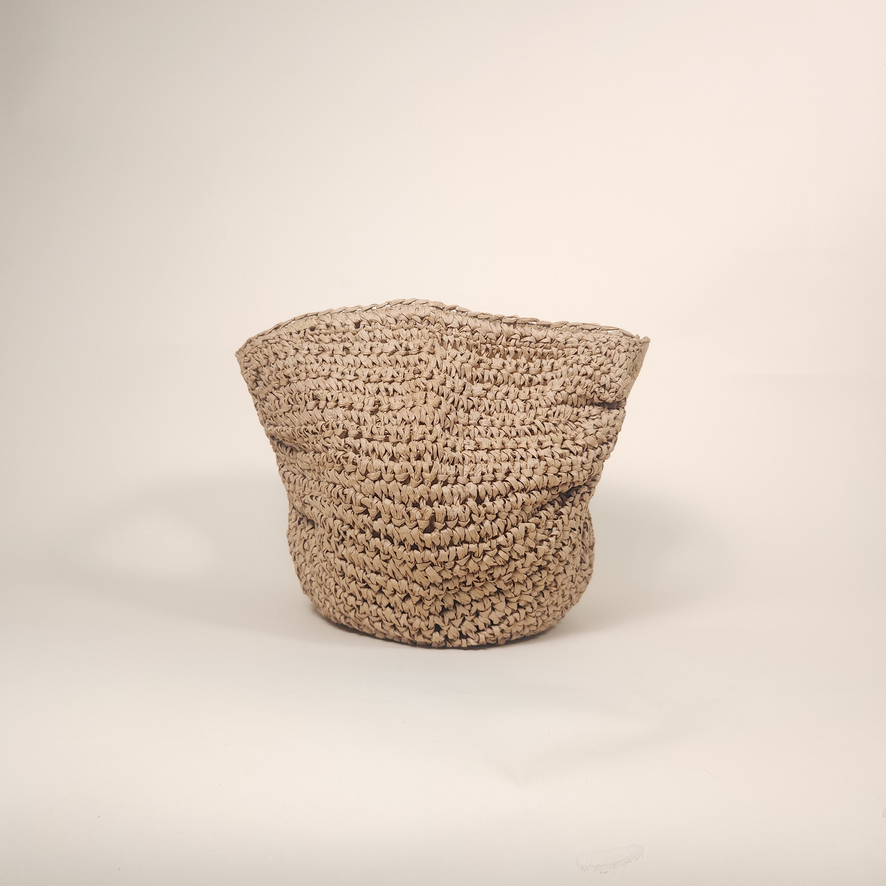 Luna Light Brown Slouchy Woven Straw Crescent Handbag for the Beach | Venus Loves Neptune