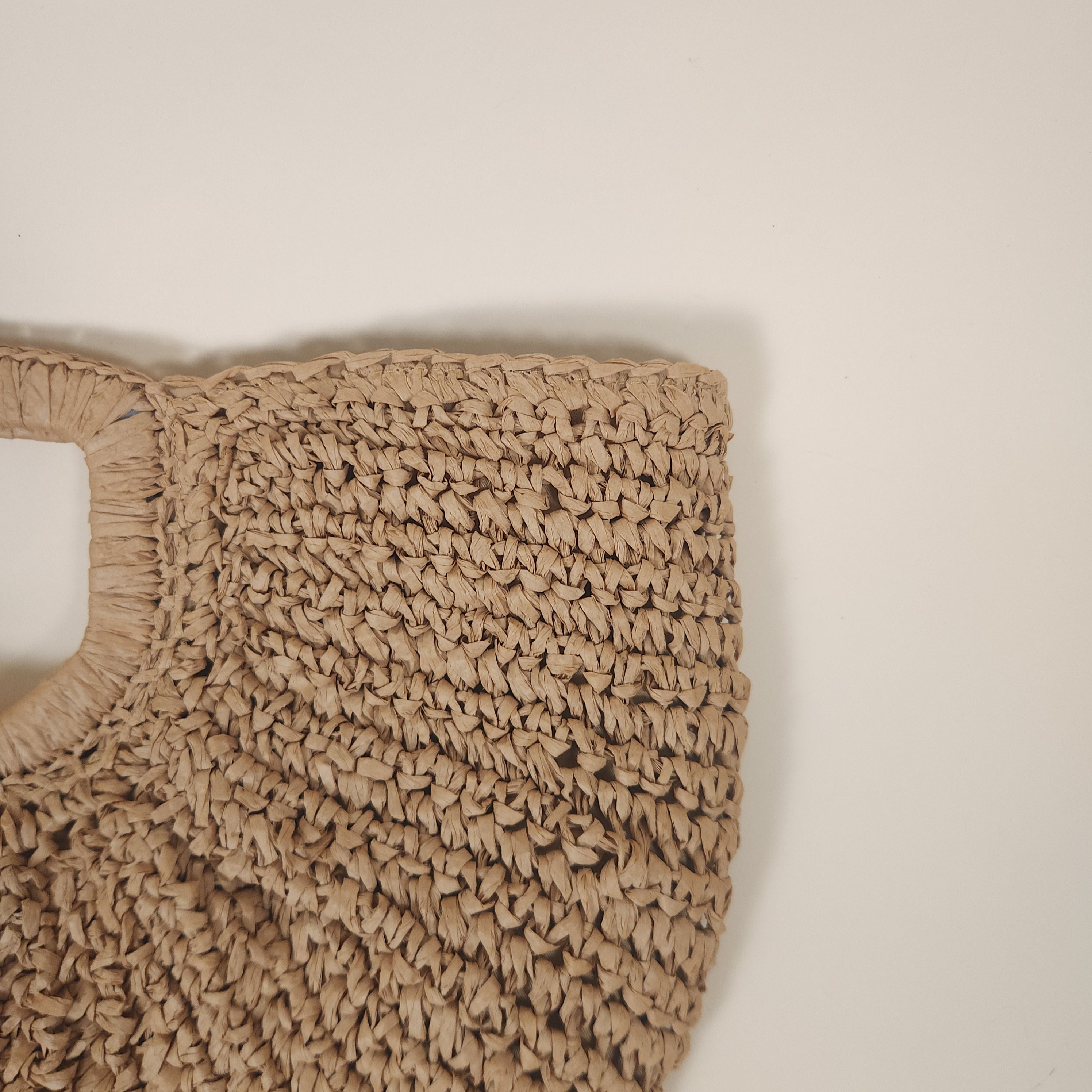 Luna Light Brown Slouchy Woven Straw Crescent Handbag for the Beach | Venus Loves Neptune