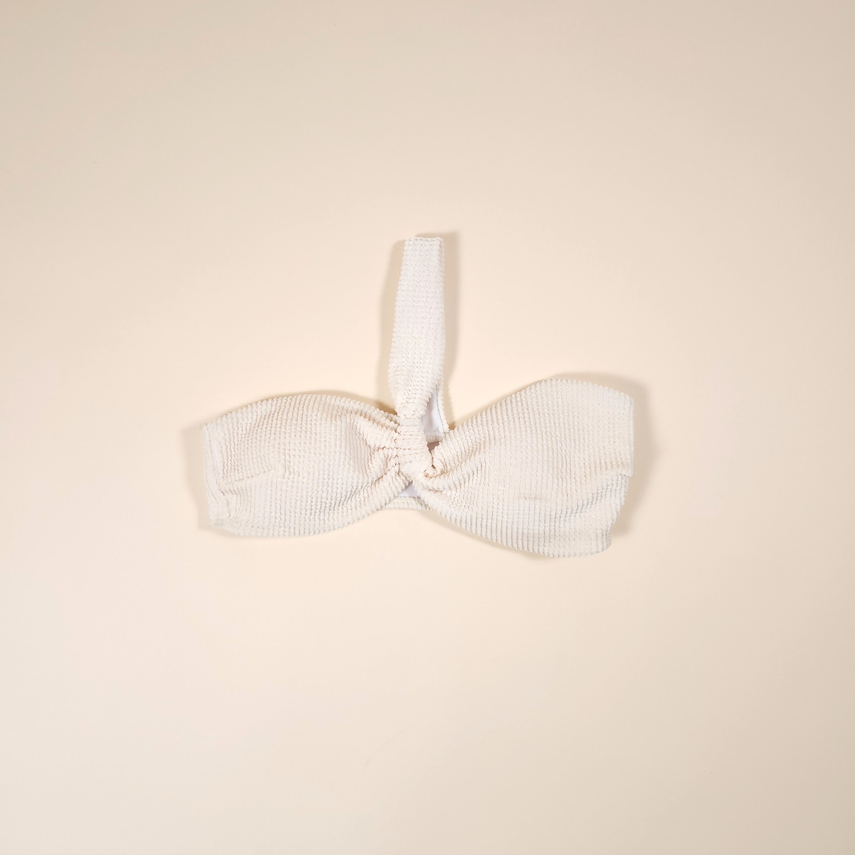 Maia 3-Piece Textured 1-Shoulder Ivory Bikini with a Skirt | Venus Love Neptune