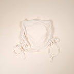 Maia 3-Piece Textured 1-Shoulder Ivory Bikini with a Skirt | Venus Love Neptune