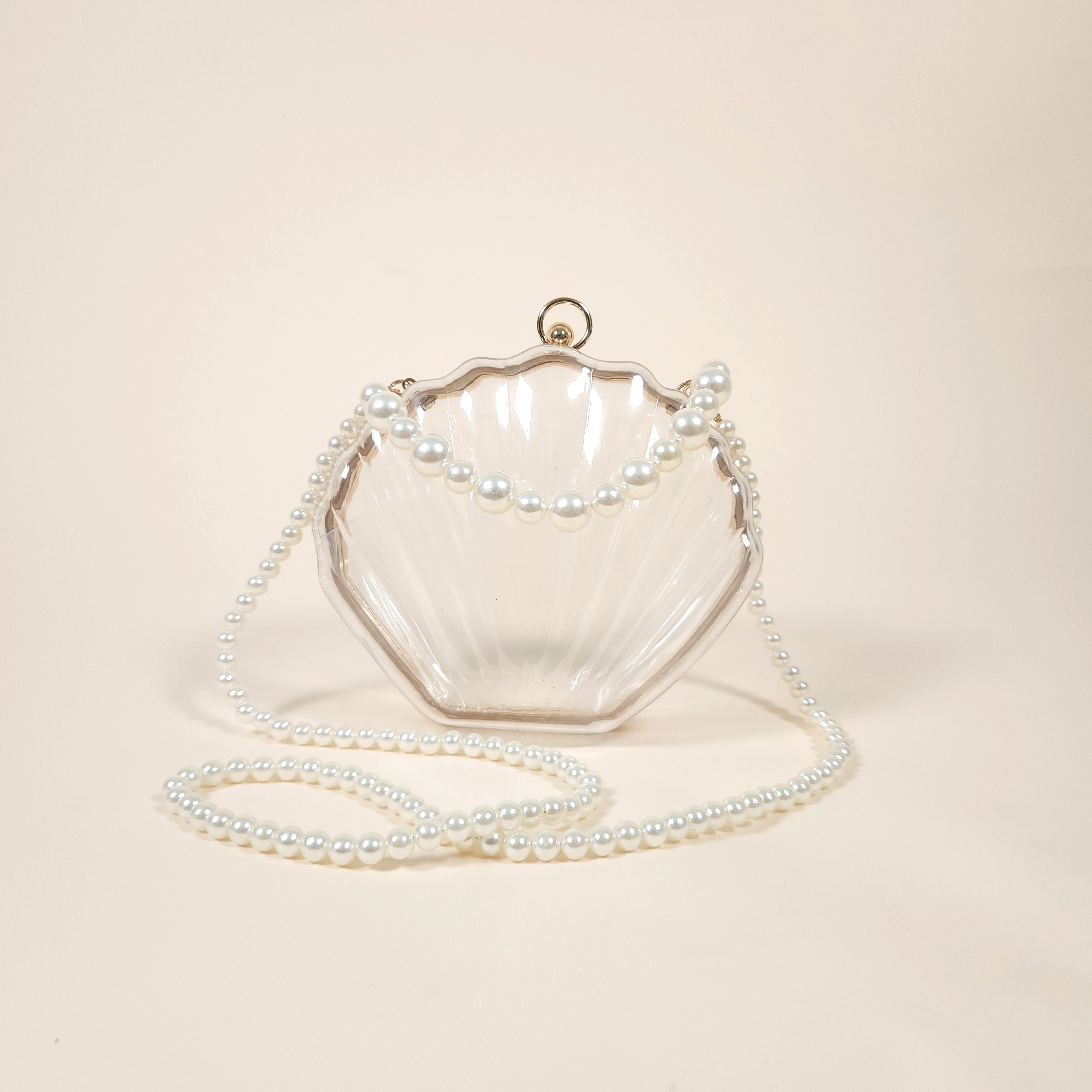 Marina Clear Mermaid Acrylic Shell Clutch Bag for the Beach | Venus Loves Neptune
