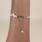 Nerissa 5mm Irregular Freshwater Pearl Bracelet with 14K Gold Chain | Venus Loves Neptune