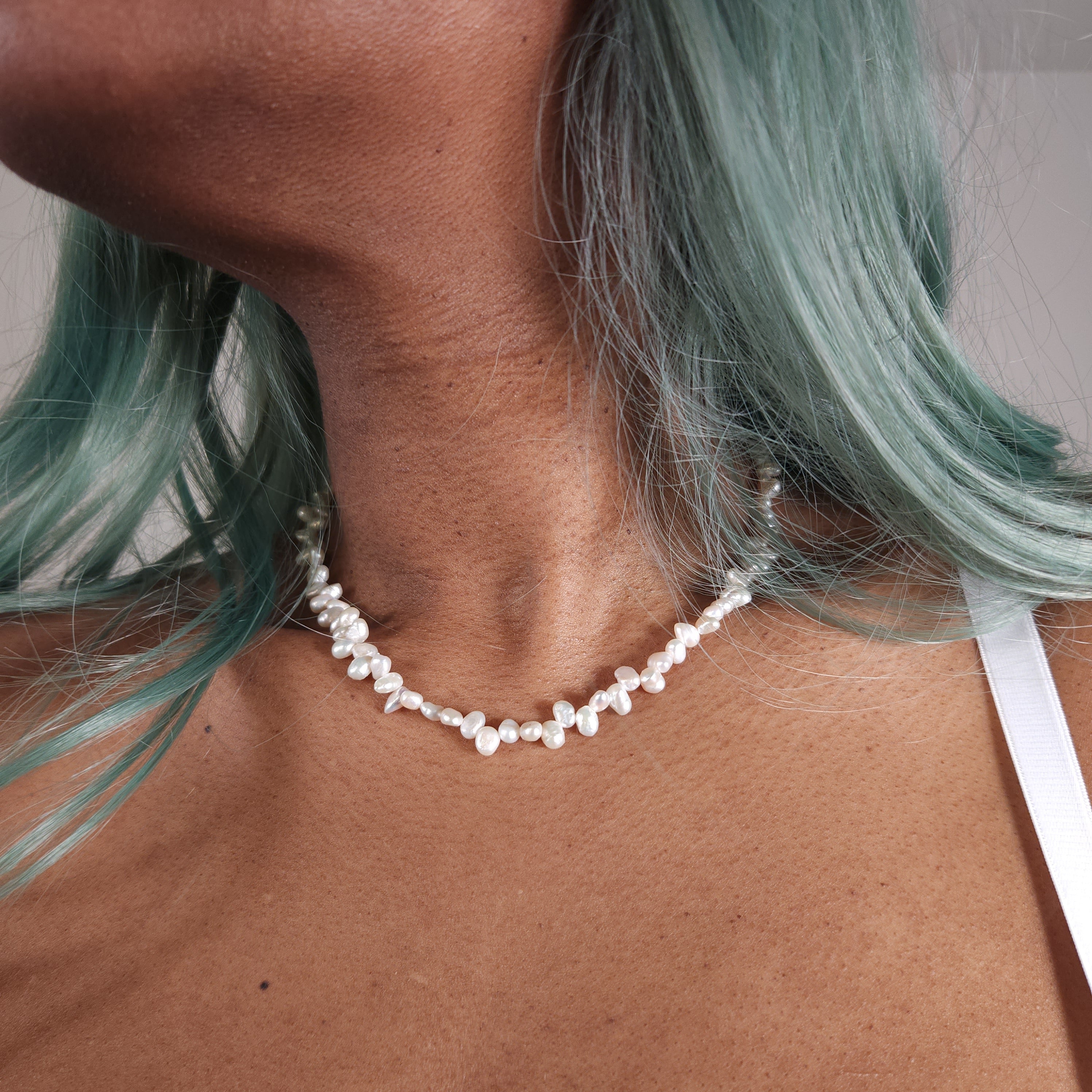 Nerissa 5mm Mermaid Irregular Freshwater Pearl Necklace | Venus Loves Neptune
