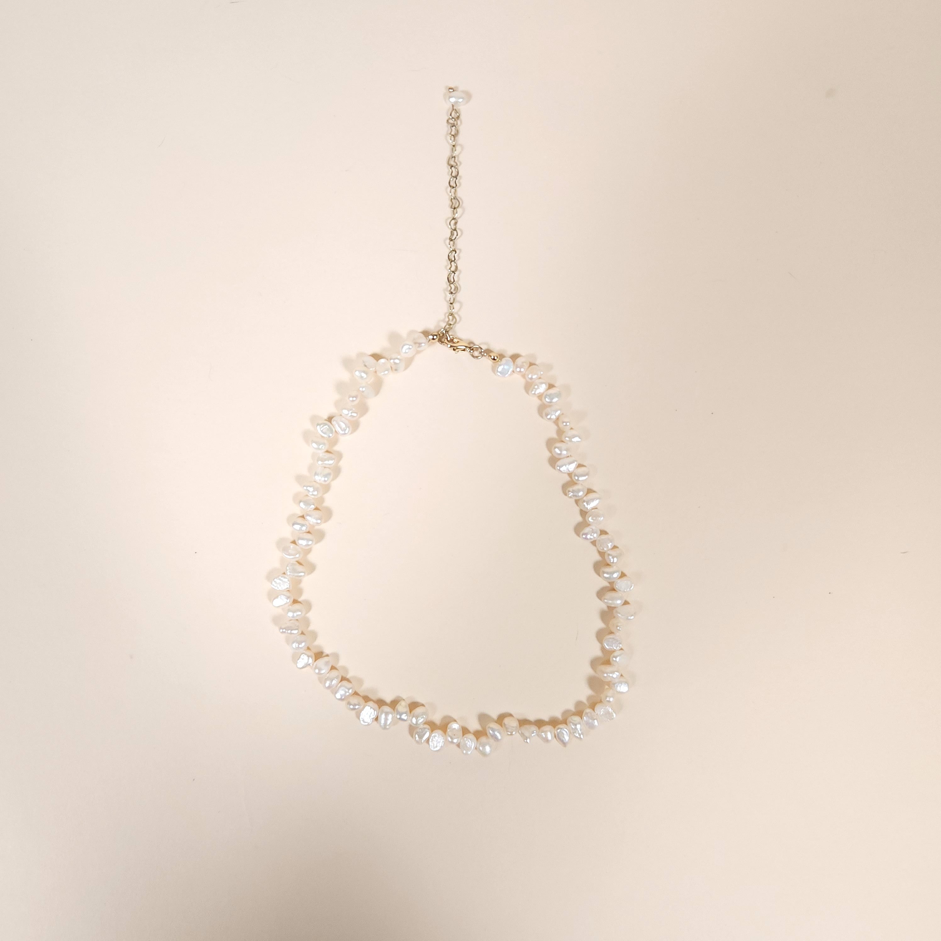 Nerissa 5mm Mermaid Irregular Freshwater Pearl Necklace | Venus Loves Neptune