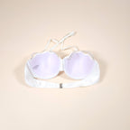 Nesaea White Mermaid Pearl Bikini with Scalloped Push-Up Underwire Halter Top | Venus Loves Neptune