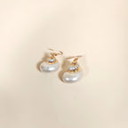 Pelagia Mermaid Turbo Shell Drop Earrings with Gold-Plated Hooks | Venus Loves Neptune