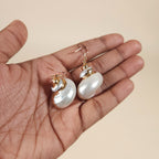 Pelagia Mermaid Turbo Shell Drop Earrings with Gold-Plated Hooks | Venus Loves Neptune