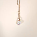 Pelagia Mermaid Turbo Shell Pendant Necklace with Gold Chain for the Beach | Venus Loves Neptune