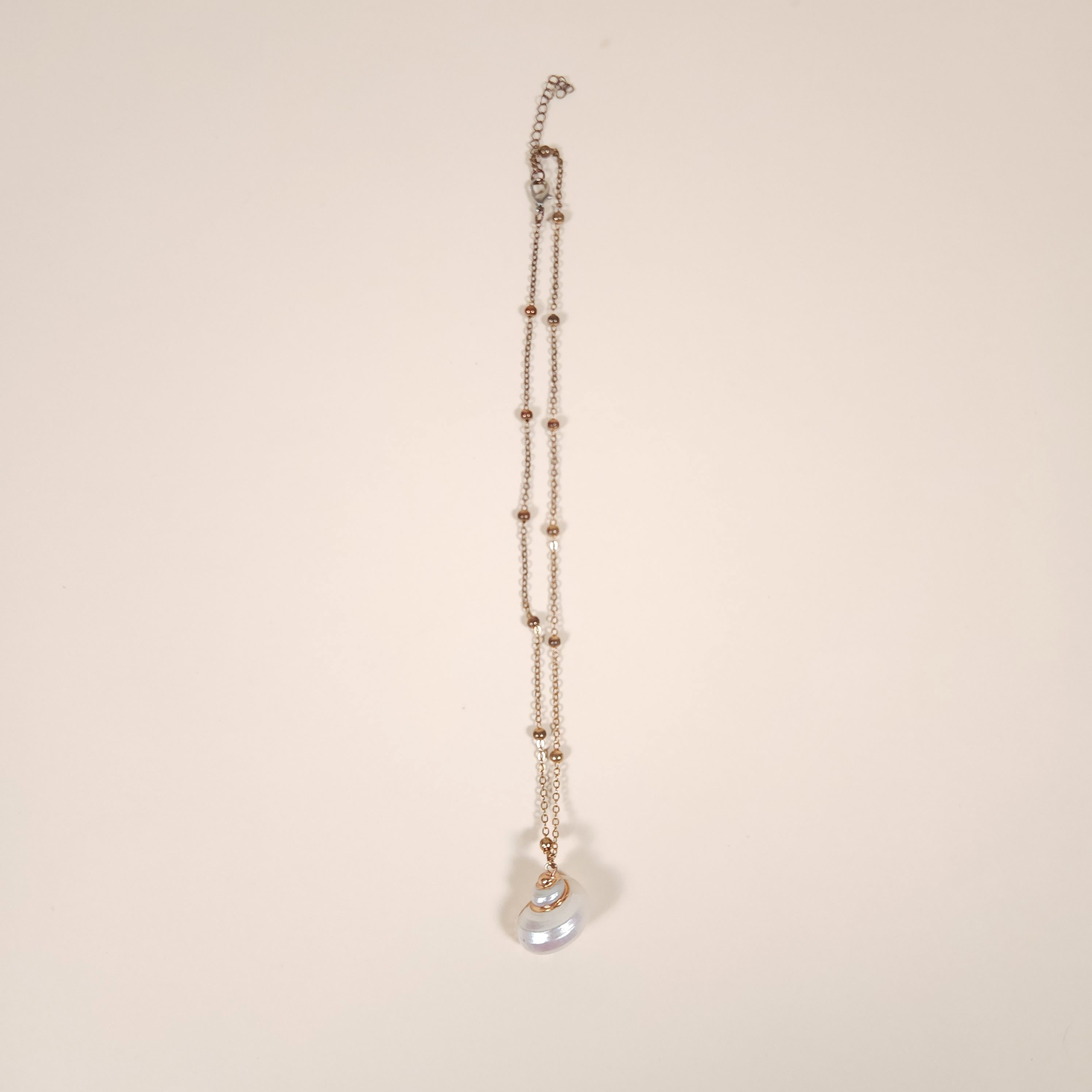 Pelagia Mermaid Turbo Shell Pendant Necklace with Gold Chain for the Beach | Venus Loves Neptune