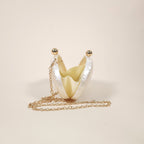 Perla Ivory Acrylic Pearly Mermaid Clutch Bag for the Evening | Venus Loves Neptune