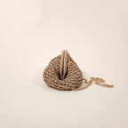Savannah Brown Boho Woven Straw Clutch Crossbody Bag | Venus Loves Neptune