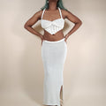 Venus Ivory 2-Piece Knit Skirt Set Outfit for Beach Pictures | Venus Loves Neptune