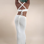 Venus Ivory 2-Piece Knit Skirt Set Outfit for Beach Pictures | Venus Loves Neptune